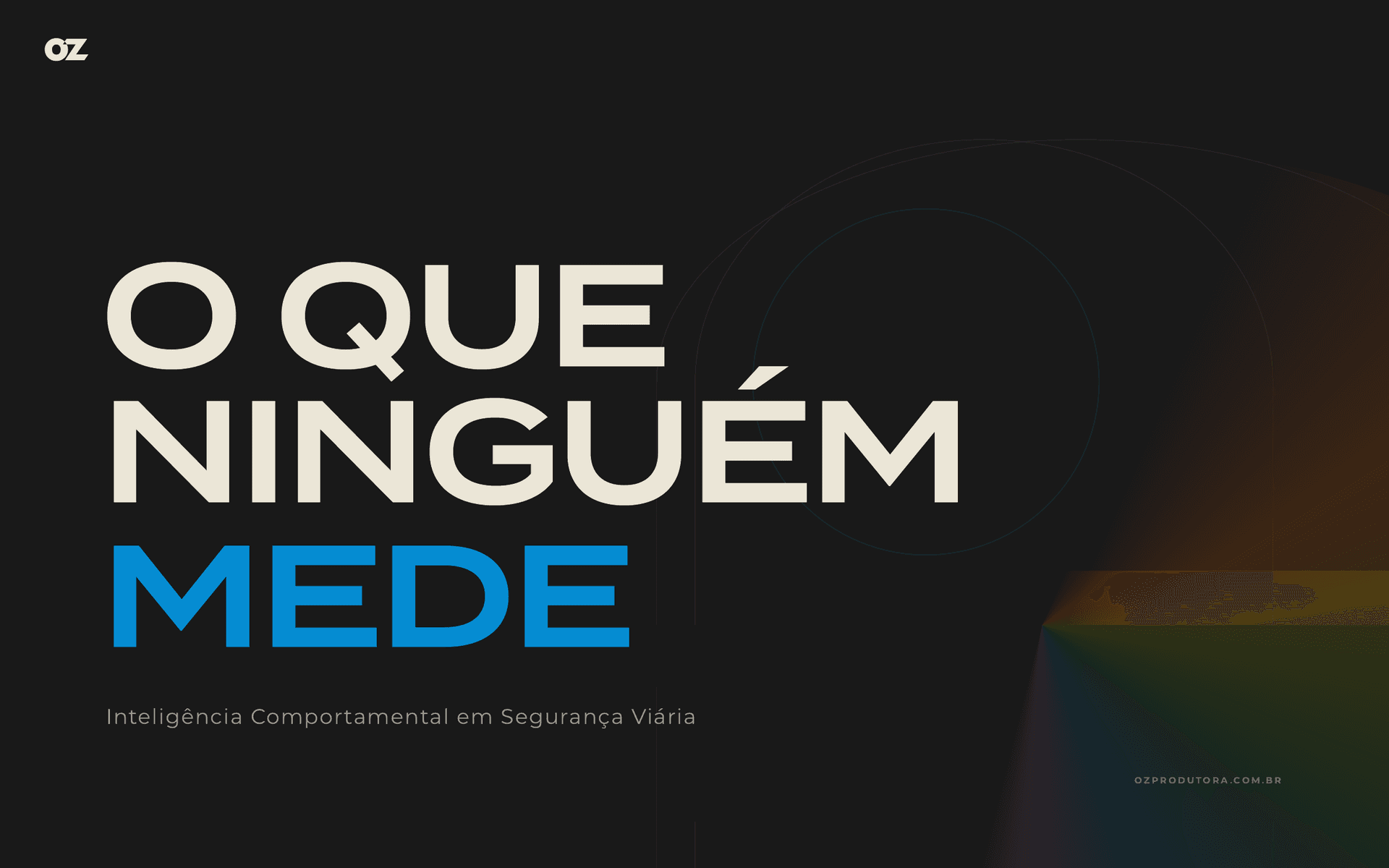 Capa do infográfico O Que Ninguém Mede: Inteligência Comportamental em Segurança Viária
