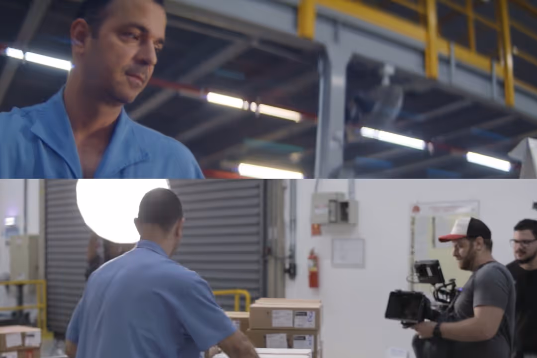 Scene from a brand storytelling film by Oz Produtora