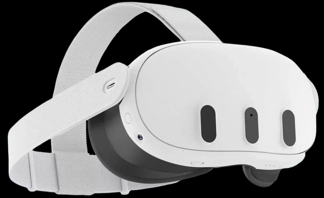 Headset Meta Quest 3 ao lado da capa de Mytikah